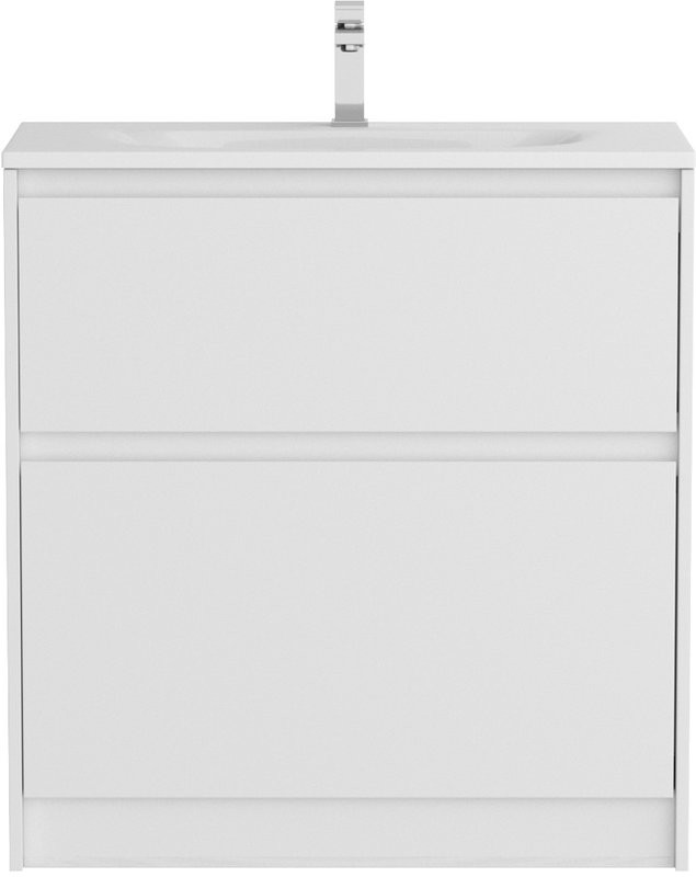 Мебель для ванной комнаты BelBagno Kraft 39 80 напольная, bianco opaco, раковина BB-8099-3-80