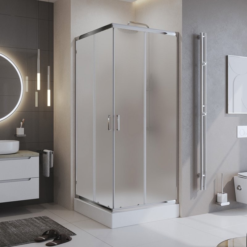 Душевой уголок BelBagno Uno 195 A 2 95 P Cr стекло текстурное
