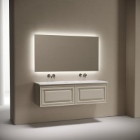 Тумба с раковиной Sancos Very 140 подвесная, beige soft, раковина CN7022wx