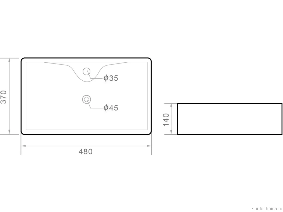 Тумба с раковиной Orange Line 80 подвесная, 2 ящика, матовый латте с раковиной B01-475mb