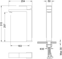 Смеситель для раковины Timo Selene 3061/03F