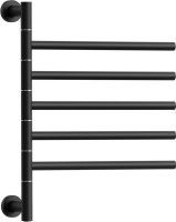 Полотенцесушитель электрический Bauedge Nimb Turning AF0031 50x62,2 черный матовый