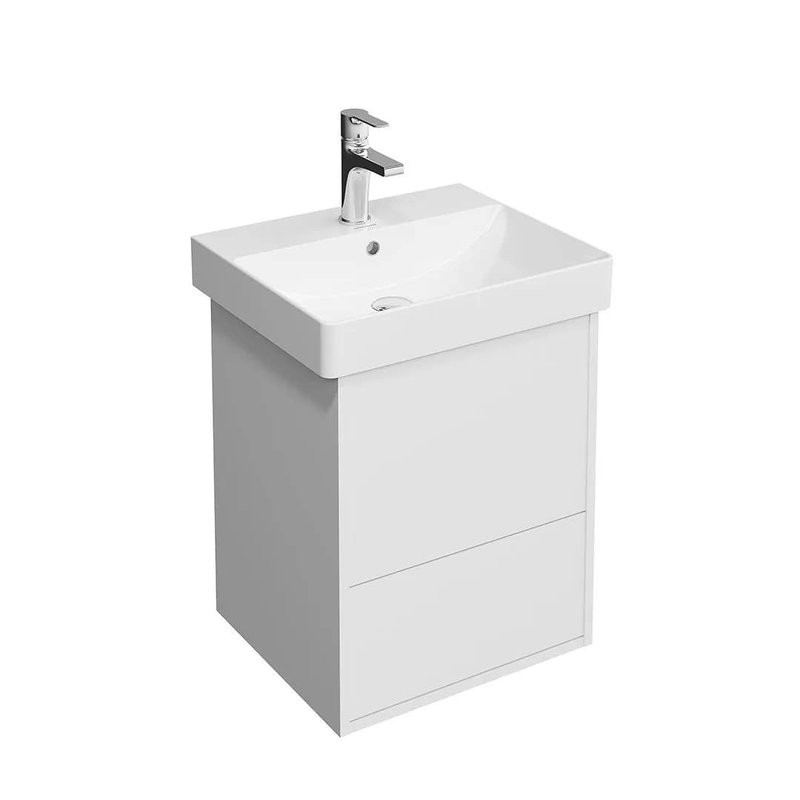 Мебель для ванной комнаты KERAMA MARAZZI Pro 50 с двумя ящиками, белая матовая