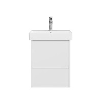 Мебель для ванной комнаты KERAMA MARAZZI Pro 50 с двумя ящиками, белая матовая