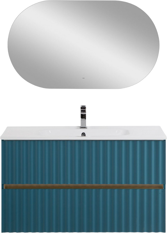 Мебель для ванной комнаты Art&Max Elegant 100 подвесная, аквамарин