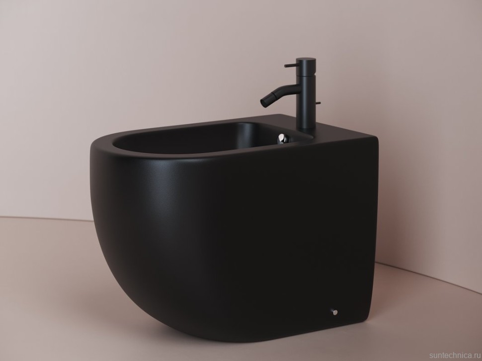 Биде напольное Ceramicanova Metropol CN4005MB черное матовое