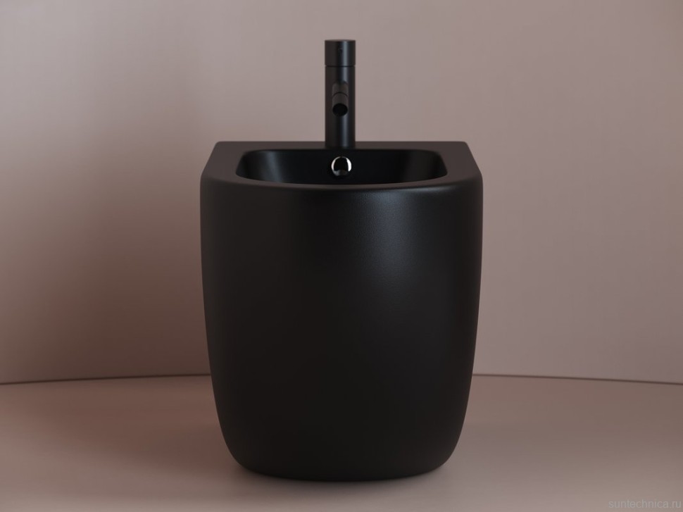 Биде напольное Ceramicanova Metropol CN4005MB черное матовое