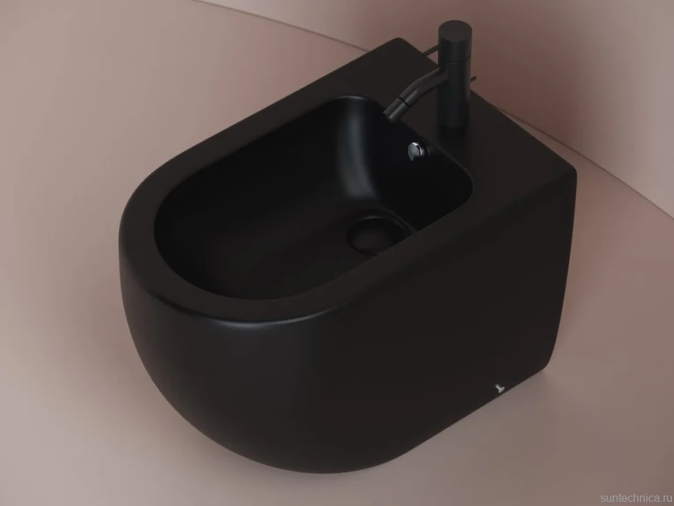 Биде напольное Ceramicanova Metropol CN4005MB черное матовое