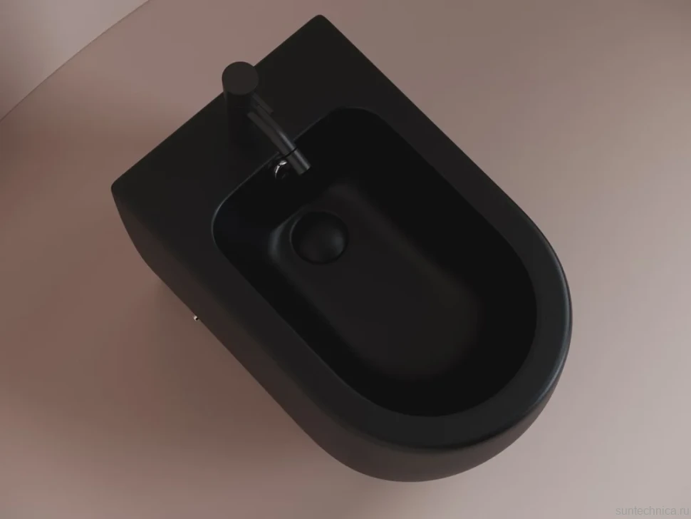 Биде напольное Ceramicanova Metropol CN4005MB черное матовое