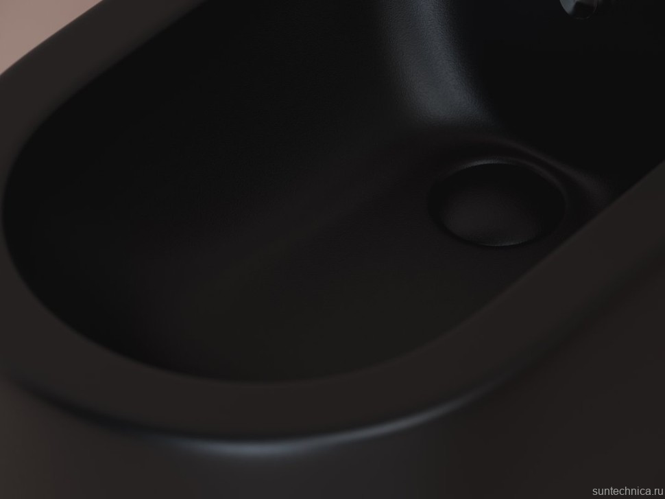 Биде напольное Ceramicanova Metropol CN4005MB черное матовое