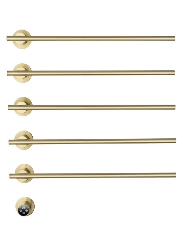 Полотенцесушитель электрический Wonzon & Woghand WW-A365-BG С ВНУТРЕННЕЙ ЧАСТЬЮ, брашированное золото