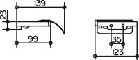 Набор Ершик Keuco Collection Moll 12764 белый + Держатель 12760 хром + Крючок 12713 хром, двойной