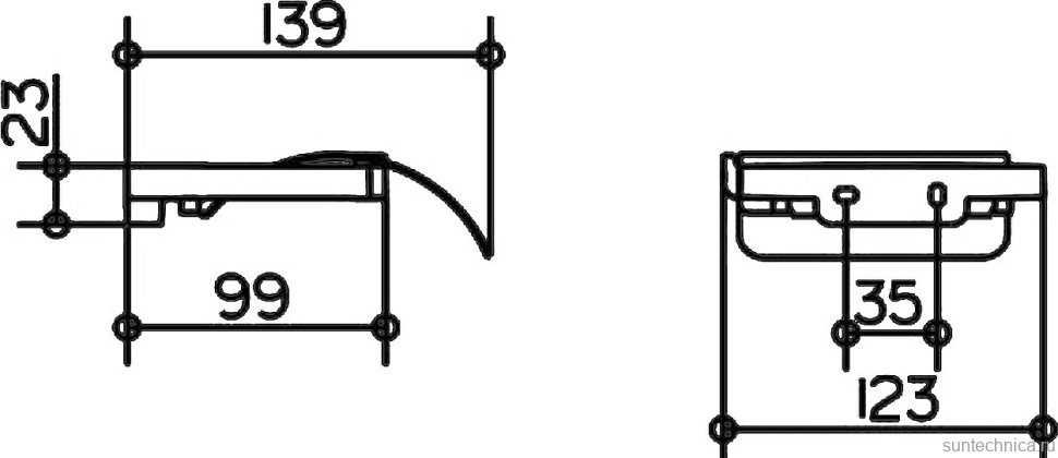 Набор Ершик Keuco Collection Moll 12764 белый + Держатель 12760 хром + Крючок 12713 хром, двойной