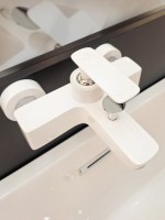 Смеситель для ванны с душем AltroBagno Aperto 0208 Bi белый