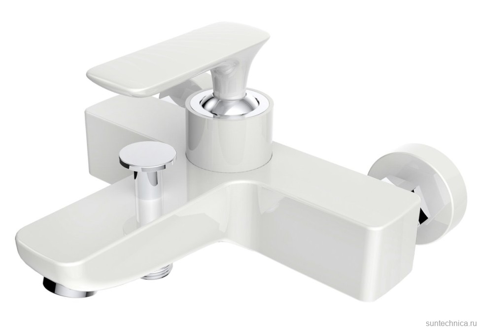 Смеситель для ванны с душем AltroBagno Aperto 0208 Bi белый