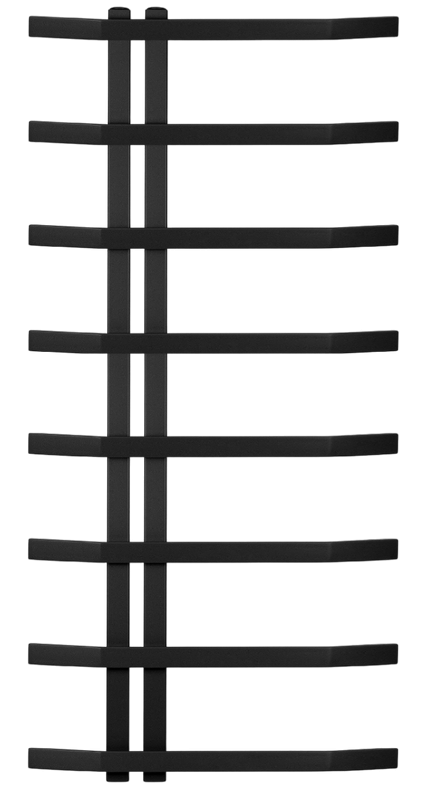 Полотенцесушитель электрический Secado Милето 100х7х50 105x50 см, подключение слева, черный матовый, лесенка