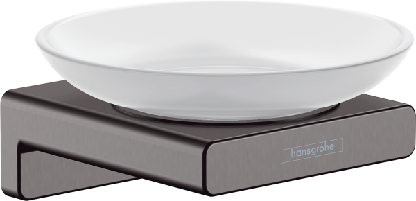 Мыльница Hansgrohe AddStoris 41746340 шлифованный черный хром