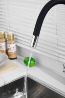 Смеситель для кухни BELZ B814 B76814 с гибким изливом, хром, черный