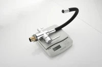 Смеситель для кухни BELZ B814 B76814 с гибким изливом, хром, черный