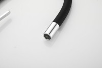 Смеситель для кухни BELZ B814 B76814 с гибким изливом, хром, черный