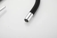 Смеситель для кухни BELZ B814 B76814 с гибким изливом, хром, черный