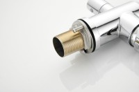 Смеситель для кухни BELZ B814 B76814 с гибким изливом, хром, черный