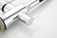 Смеситель для кухни BELZ B814 B76814 с гибким изливом, хром, черный