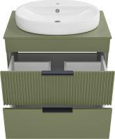 Мебель для ванной комнаты Brevita Enfida 70 напольная, зеленая