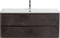 Мебель для ванной комнаты BelBagno Albano 120 подвесная, rovere nature grigio, белая глянцевая раковина
