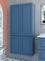 Шкаф-пенал для ванной Caprigo Wales Смальти 80 бриллиантово-синий