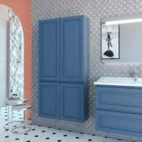 Шкаф-пенал для ванной Caprigo Wales Смальти 80 бриллиантово-синий