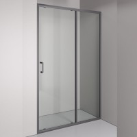 Душевая дверь в нишу Orange E02 120TGG 120х190, профиль матовый серый