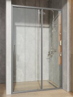 Душевая дверь в нишу Orange E02 120TGG 120х190, профиль матовый серый