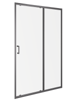 Душевая дверь в нишу Orange E02 120TGG 120х190, профиль матовый серый