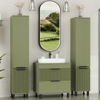 Тумба под раковину Brevita Enfida 70 напольная, зеленая