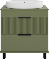 Тумба под раковину Brevita Enfida 70 напольная, зеленая