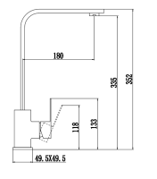 Смеситель для кухни Fmark FS8132H черный