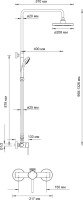 Душевая стойка Wasserkraft A12202