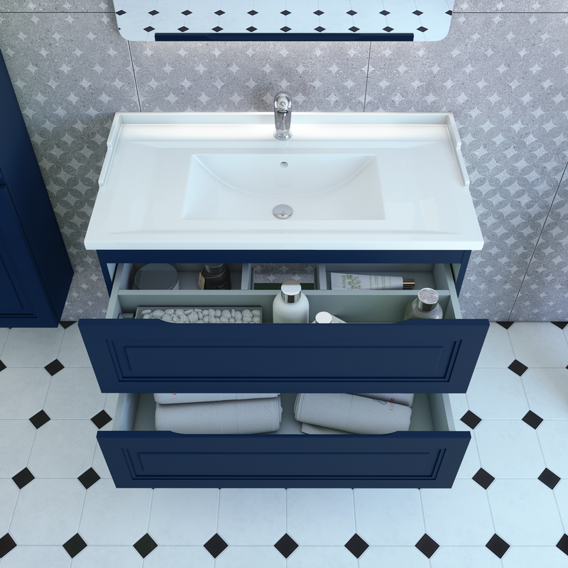 Тумба с раковиной Caprigo Wales Смальти 90 океания