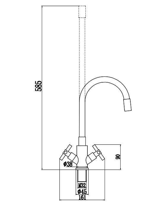 Смеситель для кухни Fmark FS8442-01 сатин