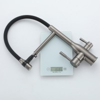 Смеситель для кухни Frap F4398-9 оружейная сталь