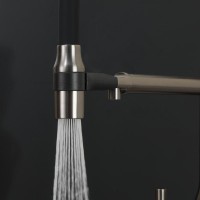 Смеситель для кухни Frap F4398-9 оружейная сталь