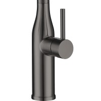 Смеситель для кухни Gappo G4098-29 с гибким изливом, оружейная сталь
