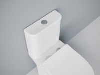Унитаз-моноблок напольный EvaGold SM9614 безободковый, с микролифтом