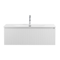 Тумба с раковиной BelBagno Uno 100 подвесная, 1 ящик, bianco opaco