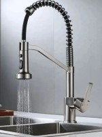Смеситель для кухни Haiba HB73826-3 оружейная сталь