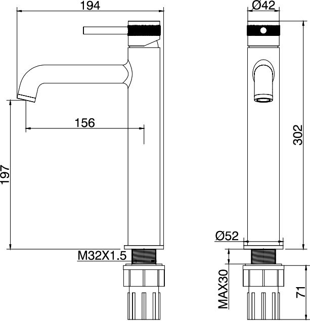 Смеситель для раковины Allen Brau Infinity 5.31002-00