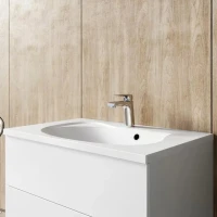 Смеситель для раковины Ravak Flat X070118 нержавеющая сталь Смеситель для раковины Ravak Flat X070118 нержавеющая сталь