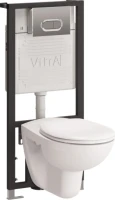 Комплект VitrA Normus 9773B003-7203 кнопка матовый хром Комплект VitrA Normus 9773B003-7203 кнопка матовый хром