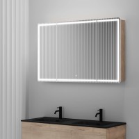 Зеркало-шкаф Sancos Mirror 120, с подсветкой, дуб галифакс натуральный